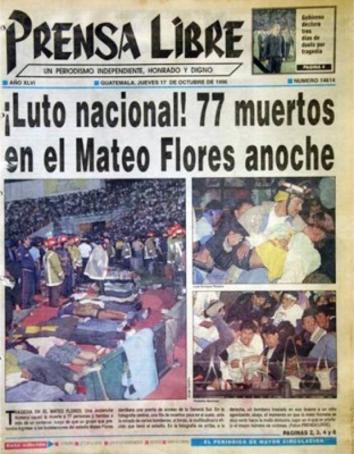 Guatemala vs Costa Rica en el Mateo Flores: Han pasado 22 años de la tragedia