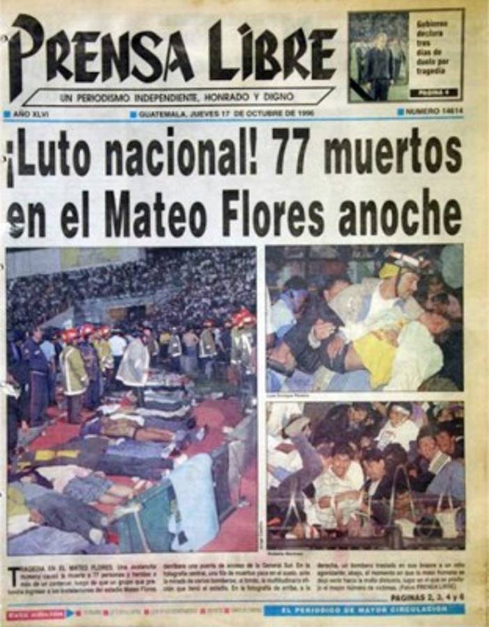 Guatemala vs Costa Rica en el Mateo Flores: Han pasado 22 años de la tragedia