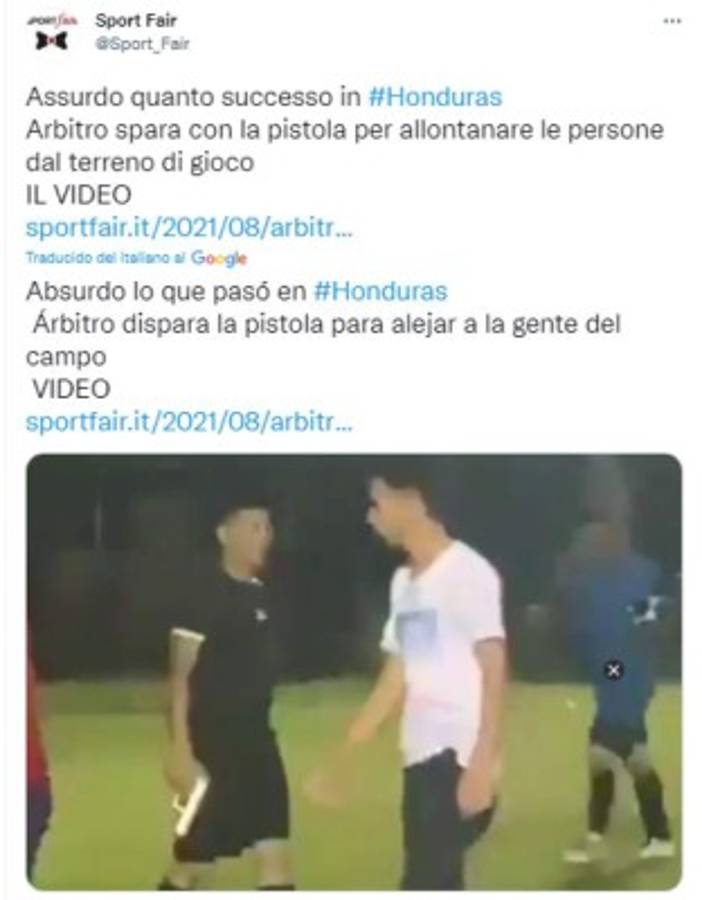 'Barbaridad en Honduras': La repercusión mundial que generó el árbitro que sacó una pistola en Copán  