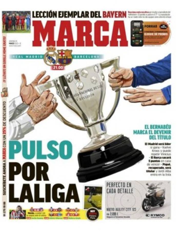 Portadas por el mundo: Lo que dicen sobre el clásico Real Madrid-Barcelona