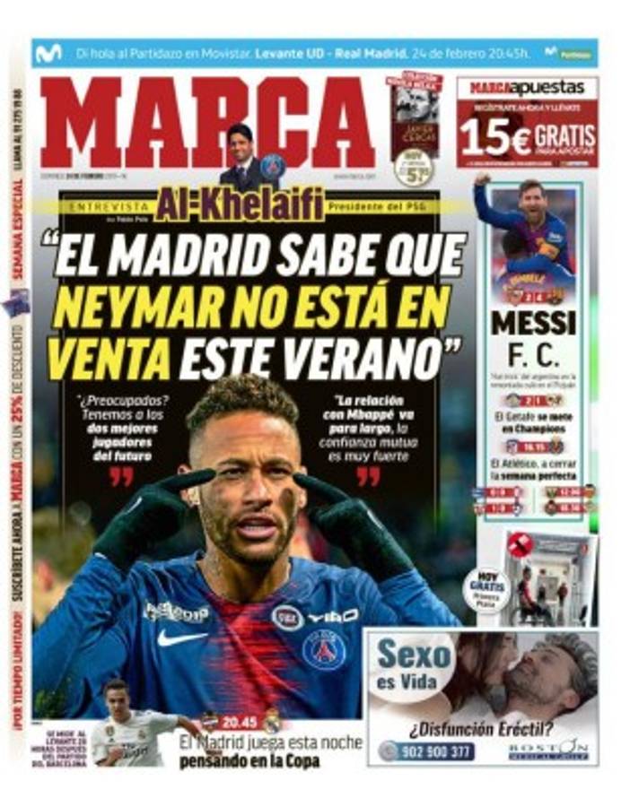 Así lucen las portadas del mundo el día después del hattrick de Messi al Sevilla