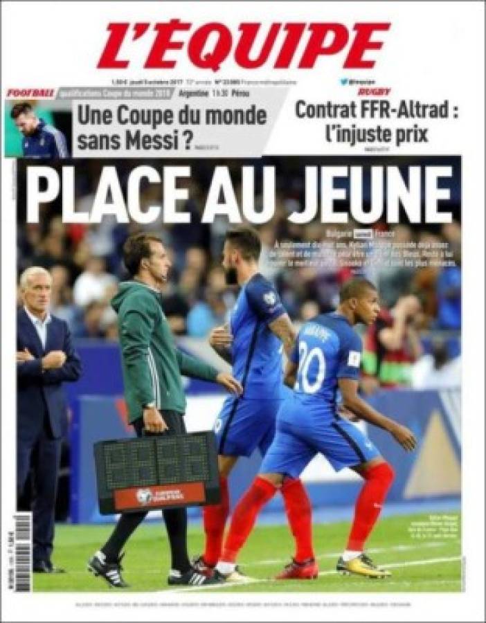 Así vienen las portadas de los principales diarios deportivos del mundo