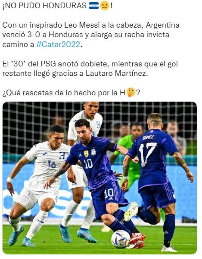 ¡Así hablan de Messi y Héctor Castellanos! La reacción de la prensa argentina luego de golear a Honduras: “responden con violencia”