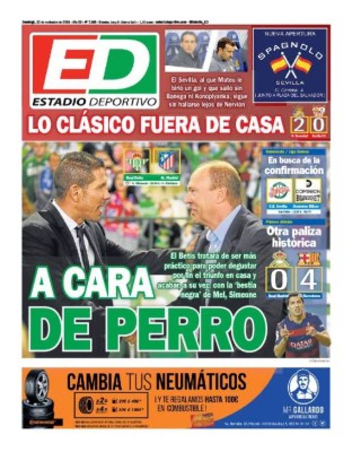Las mejores portadas de este domingo 22 de noviembre de 2015