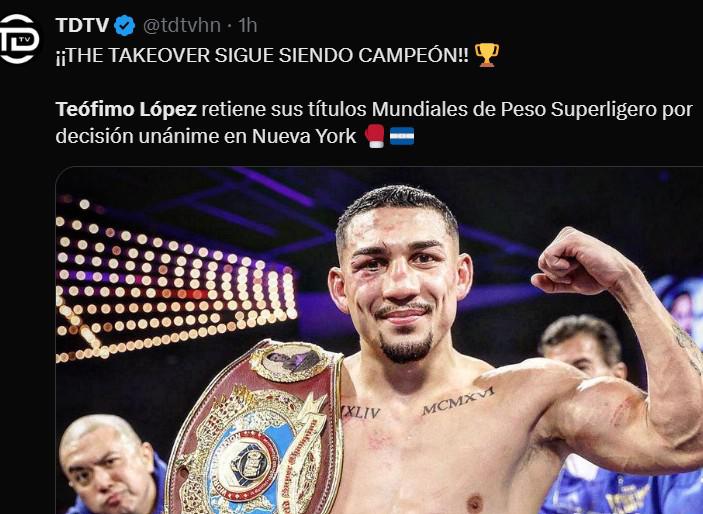Teófimo López dominante, Conquistó Nueva York: El mundo del boxeo y la prensa internacional se rinden ante el catracho