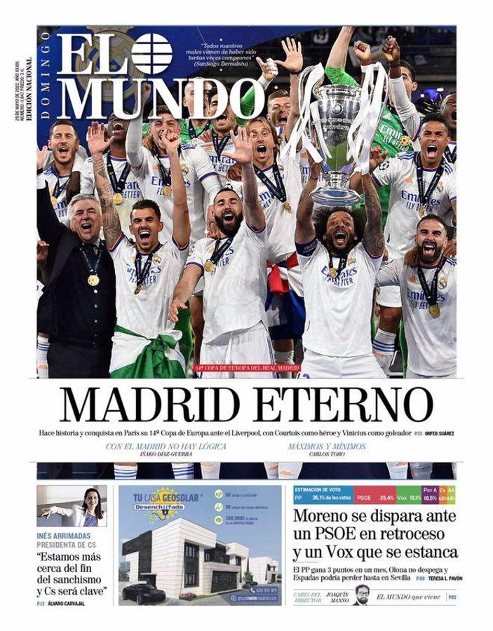 Diarios de Barcelona se muerden la lengua: Lo que dice la prensa del título 14 de Champions League del Real Madrid