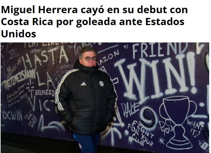 Miguel “Piojo” Herrera sufrió goleada en su debut ante USA: lo que dicen en Costa Rica y el único jugador que lo “enamoró”