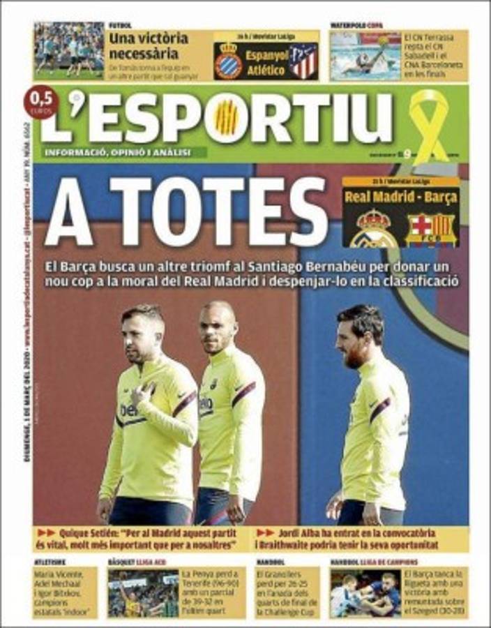 Portadas por el mundo: Lo que dicen sobre el clásico Real Madrid-Barcelona