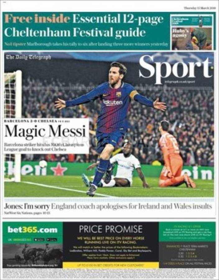 La prensa mundial se rindió ante el espectáculo brindado por Leo Messi