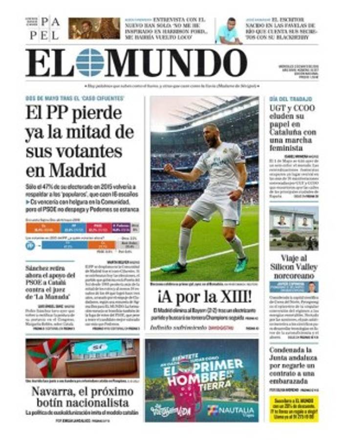 Las portadas sobre el pase a la final del Real: Así, así, así se clasifica el Madrid