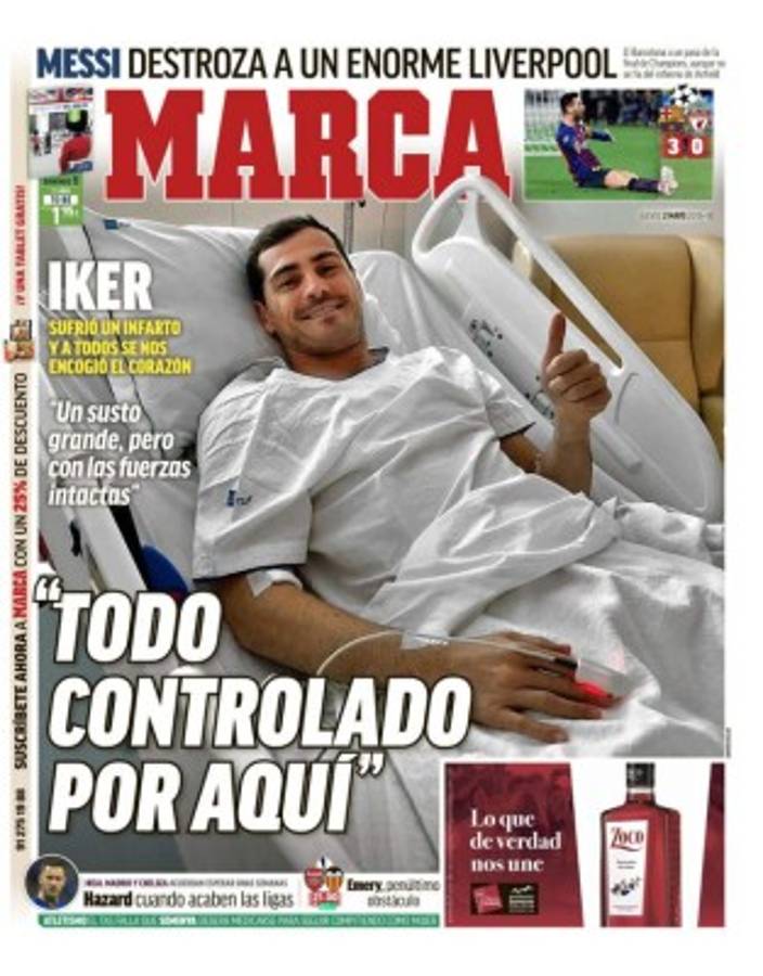 Messi se roba las portada del mundo tras su exhibición contra el Liverpool en Champions