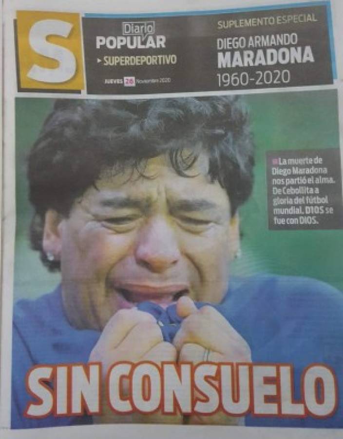 'D10s ya está en el cielo': Las portadas del mundo el día después de la muerte de Diego Maradona