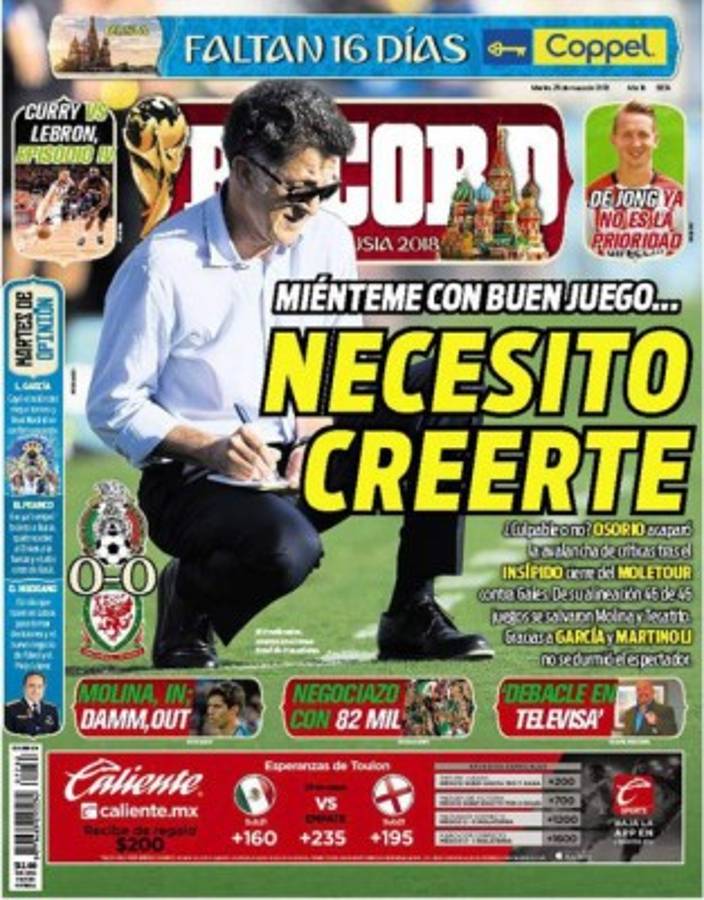 Preocupación en la prensa mexicana y acribillan al técnico Juan Carlos Osorio