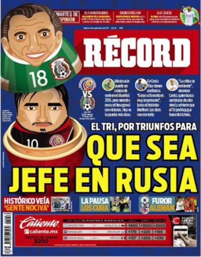 IMPERDIBLES: Así amanecieron las portadas de Concacaf y del mundo