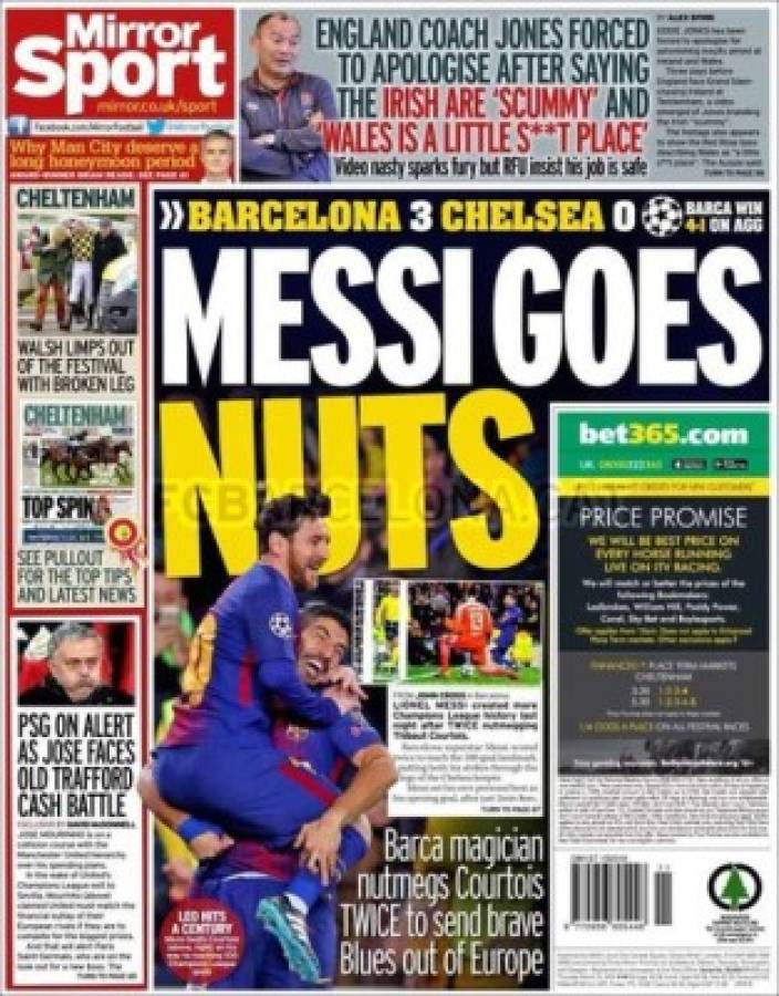 La prensa mundial se rindió ante el espectáculo brindado por Leo Messi