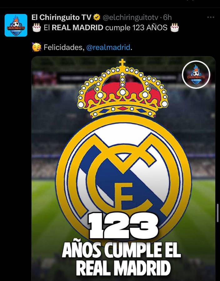 Mbappé ausente y Cristiano Ronaldo enamoró con su mensaje: las felicitaciones al Real Madrid por 123 aniversario