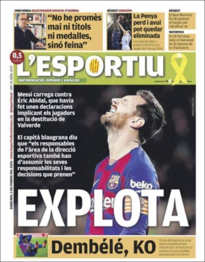 La bomba de Messi en Barcelona se roba las portadas: Puñetazo a Abidal y caos