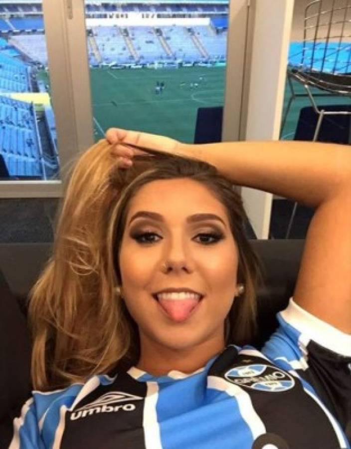 Carolina Portaluppi, la ardiente hija del DT de Gremio, club que se coronó en la Copa Libertadores