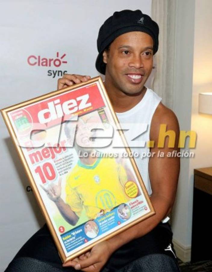 EN FOTOS: Así fue todo el recorrido de Ronaldinho en Honduras