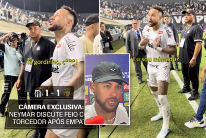 Neymar encaró a un aficionado y se descontrola: Mirá lo que eres, un gordito hijo de p***