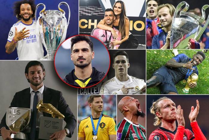 Los futbolistas que decidieron retirarse del fútbol durante este 2025. Algunos por lesión y otros por la edad.