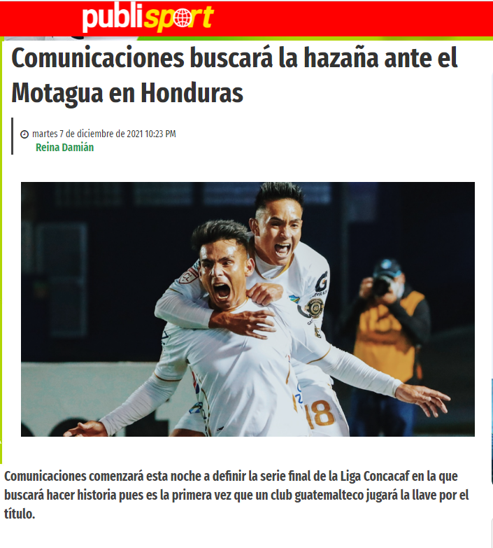 ¡Sin interés! Medios de Guatemala no destacan la final de la Concacaf League entre Comunicaciones y Motagua