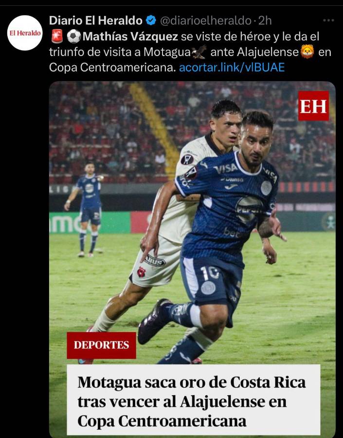 No jugaba porque era hijo del DT: la prensa se rinde ante Mathías Vázquez tras el triunfo de Motagua frenta Alajuelense