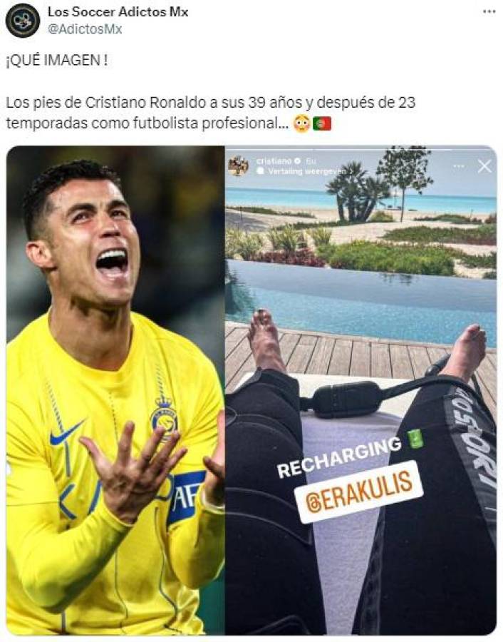 Cristiano Ronaldo muestra sus pies, lo comparan con LeBron James y todos hablan de lo mismo: “Nunca han visto...”