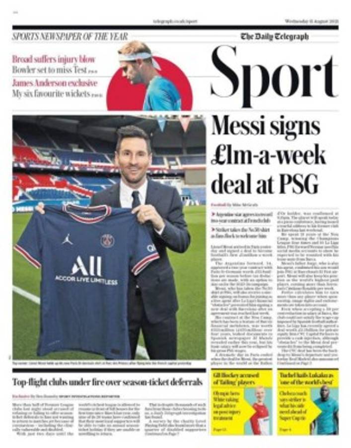 'Messi ficha por el PSG… ¡Y cómo duele!”; las portadas de los medios en el mundo con Leo de protagonista