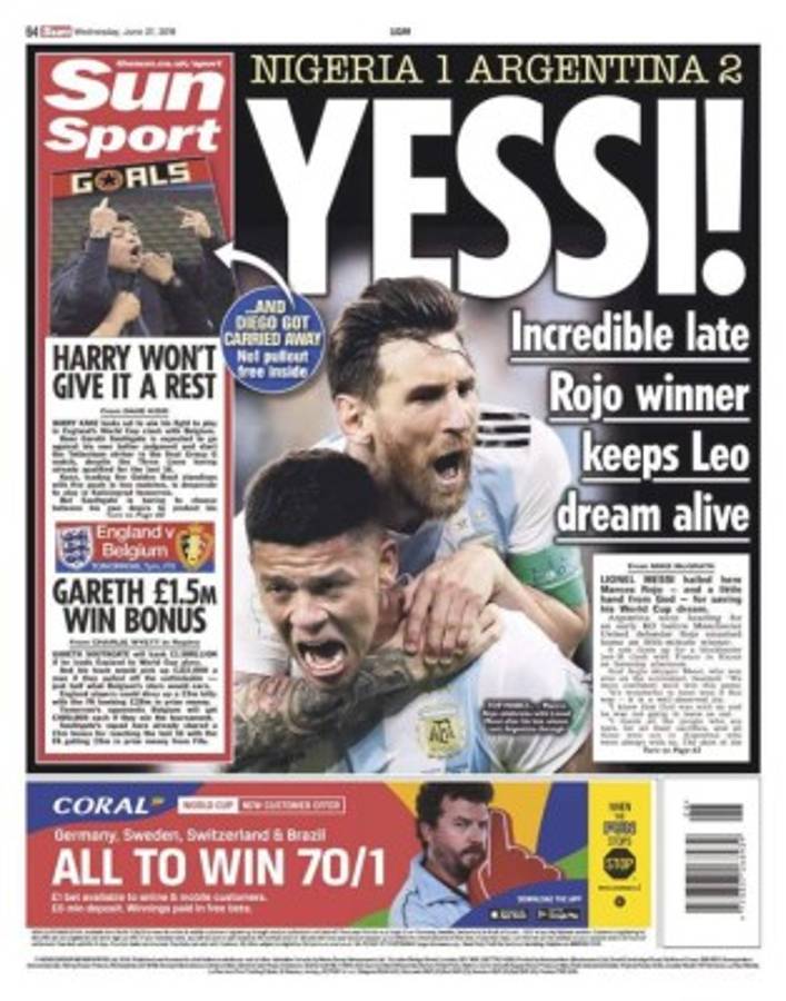 Tremendas portadas: El mundo se rinde ante Messi y a la clasificación de Argentina a octavos del Mundial