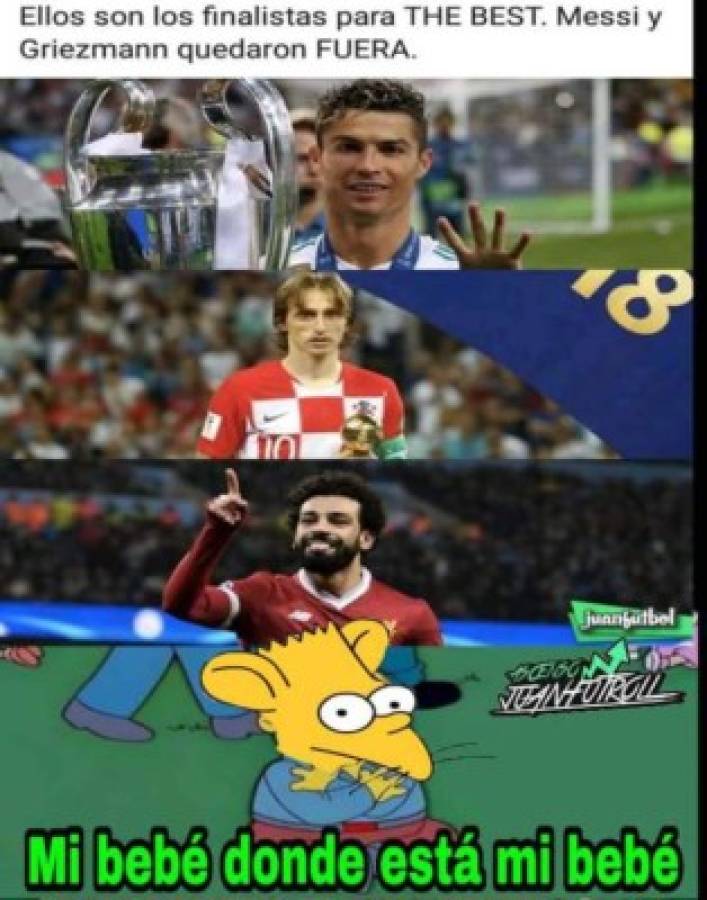 Los memes contra Messi tras quedar afuera de los finalistas del Premio 'The Best 2018'