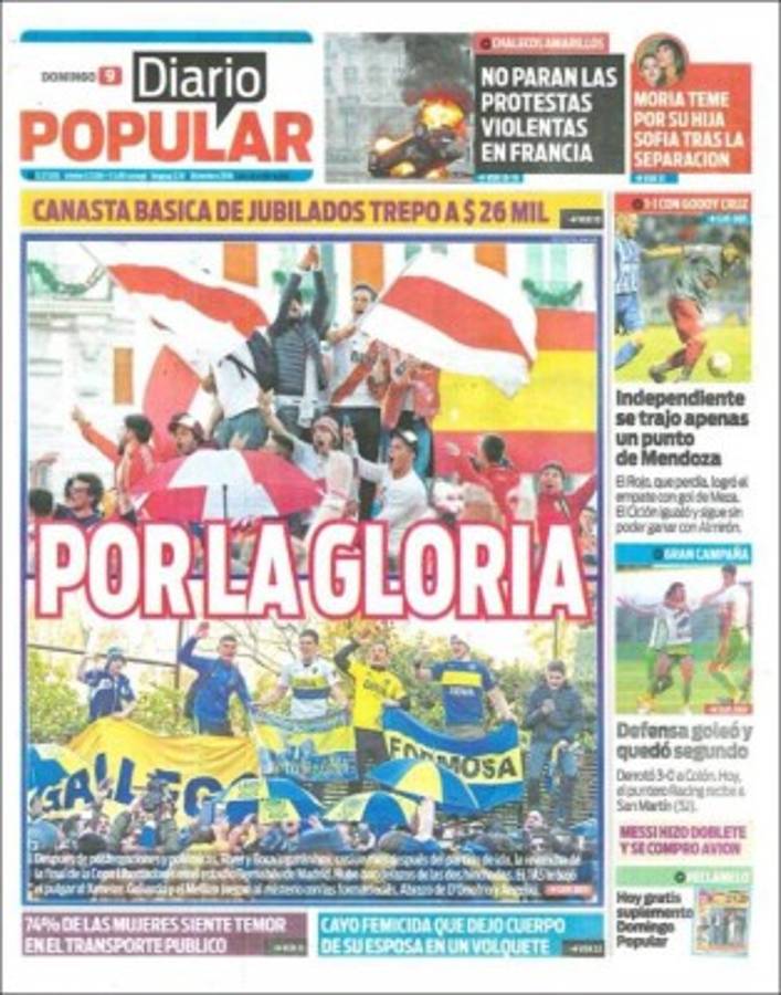 ¡Superfinal! River y Boca se roban las portadas de los periódicos más importantes del mundo
