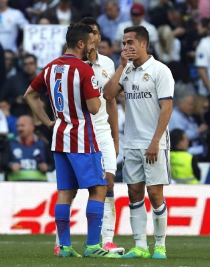 Las imágenes más curiosas que no viste por la tv tras el Real Madrid-Atlético