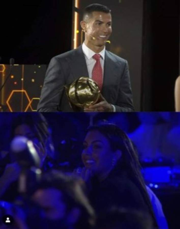 Georgina Rodríguez arrasa en la gala de los Globe Soccer Awards: así llegó junto a Cristiano Ronaldo