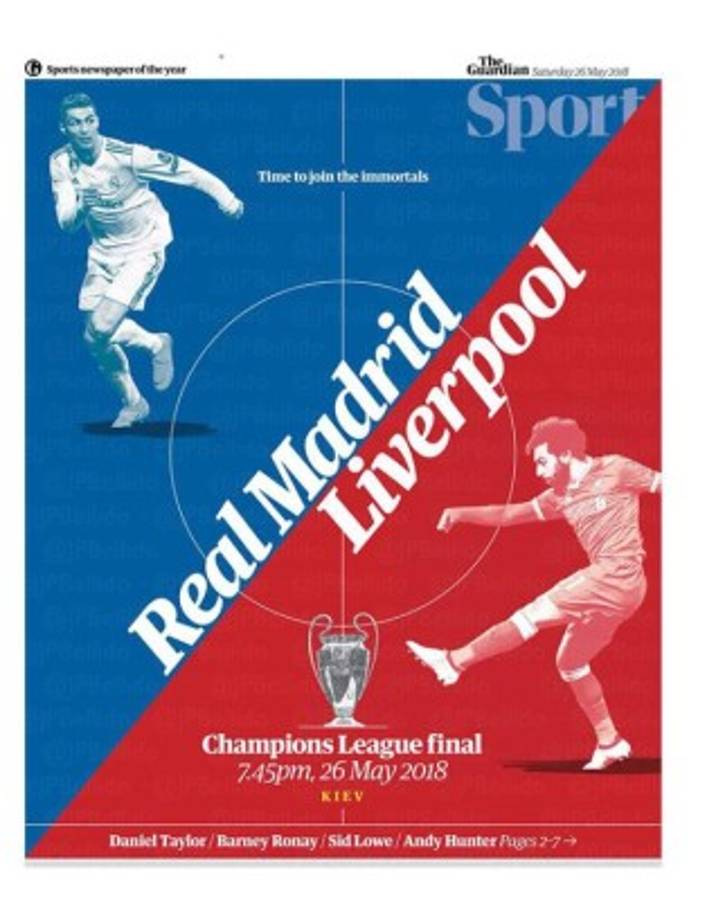 ¡Espectaculares! Las portadas de la final de Champions League entre Real Madrid y Liverpool