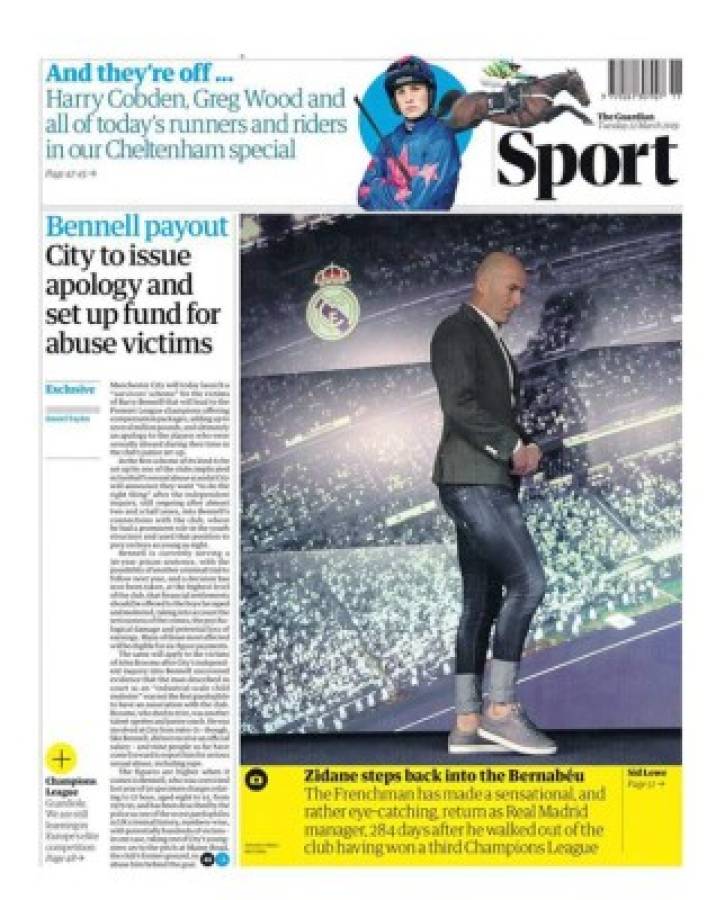 Las portadas por el mundo: Así titulan el regreso de Zidane al Real Madrid