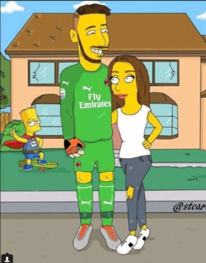 Los cracks del fútbol y sus dobles con los simpsons