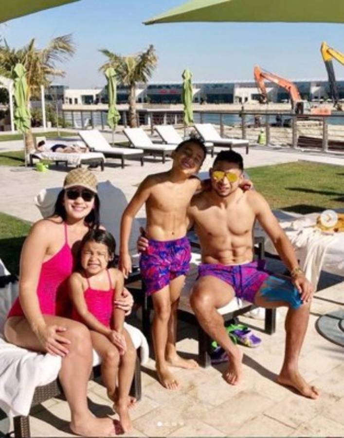 Futbolistas hondureños y sus 'tiernas' imágenes en su faceta de padres