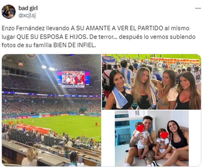 Escándalo en plena Copa América: jugador de Argentina es acusado de infiel; “De terror, después lo vemos con la familia”