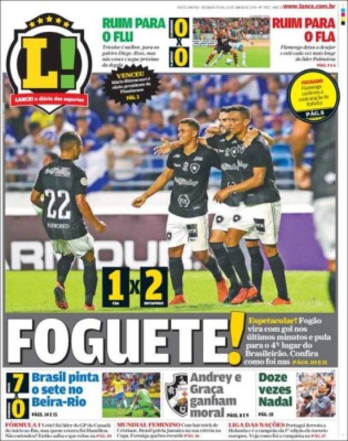 Las portadas de Brasil sobre la goleada a Honduras: 'Masacre'