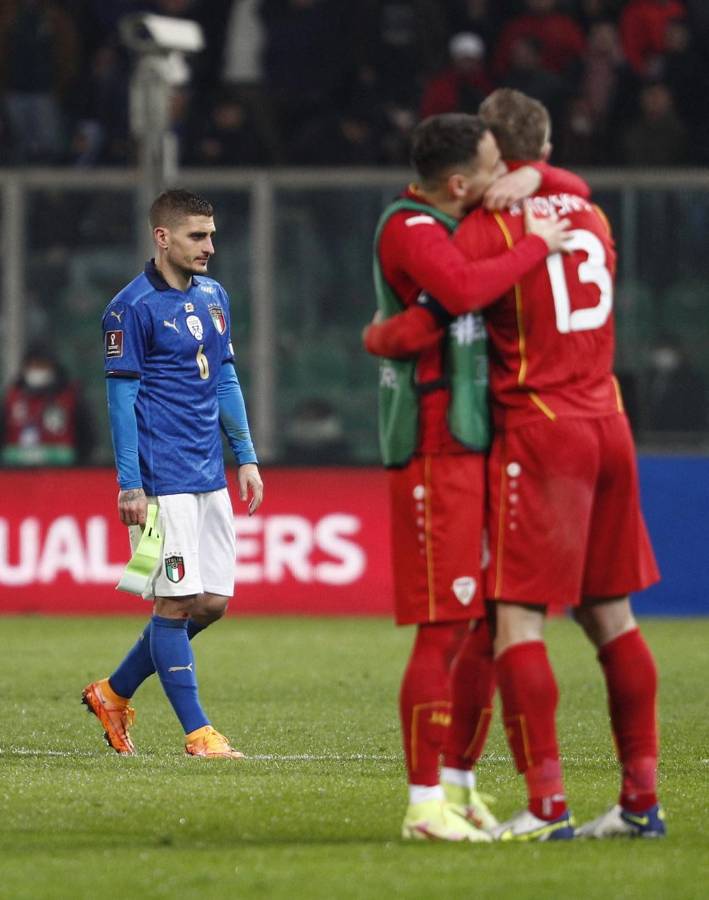 Desgarradores imágenes: Italia llora tras quedar fuera de su segundo Mundial al hilo al ser eliminado en repechaje a Qatar