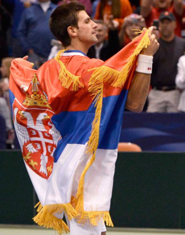 Novak Djokovic elimina a EEUU y clasificó a Serbia a semifinales en la Copa Davis .