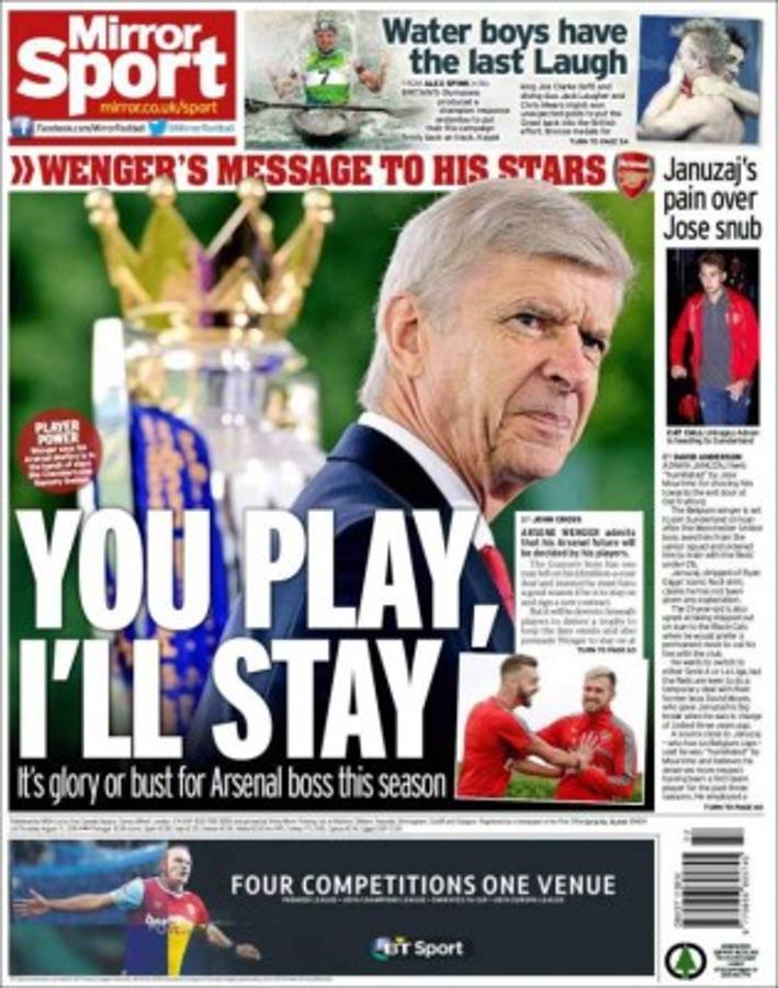 PORTADAS: Argentina llora; Honduras ríe y celebra la clasificación a cuartos de Rio-2016