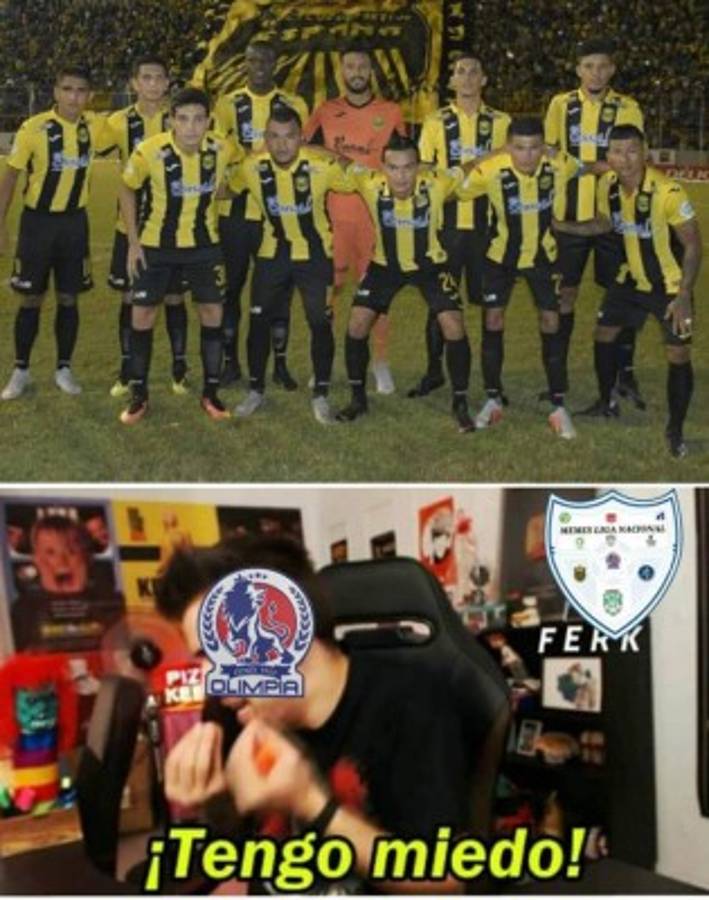 Empate entre el Real España y Olimpia dejan divertidos memes