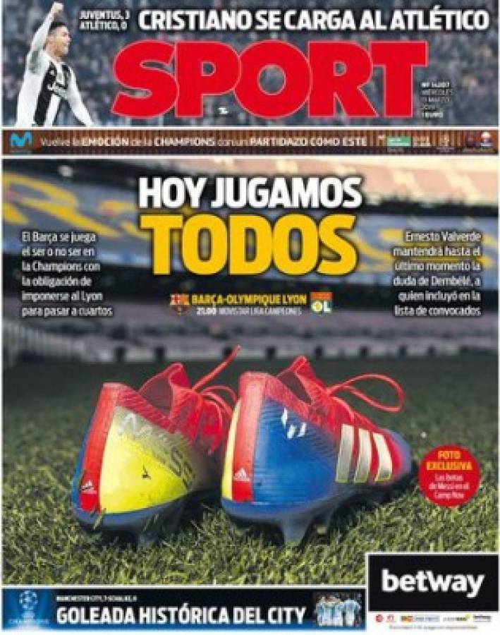 Las portadas se rinden ante Cristiano Ronaldo tras su hattrick ante el Atlético en Champions