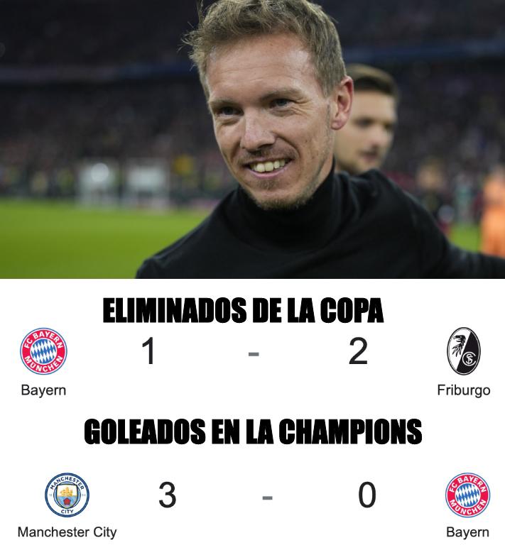 Upamecano, Nagelsmann y Barcelona son víctimas de los memes tras la paliza del City al Bayern Múnich