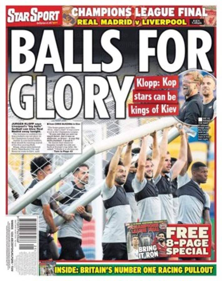 ¡Espectaculares! Las portadas de la final de Champions League entre Real Madrid y Liverpool