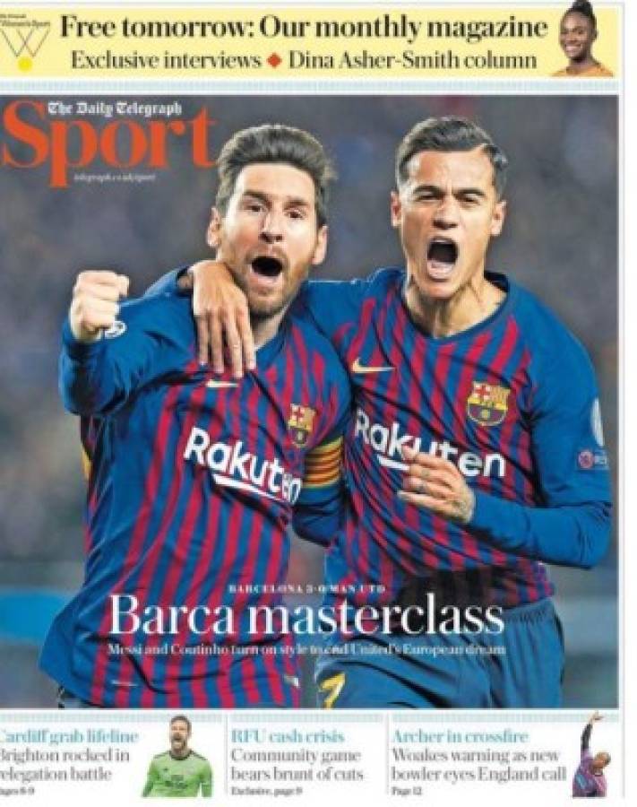 Las portadas del mundo que alaban a Messi y destrozan a Cristiano tras el fracaso en Champions