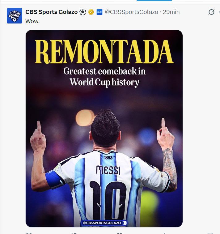 Callados todos, Ayudita: esto dicen de la épica remontada de Messi y Argentina