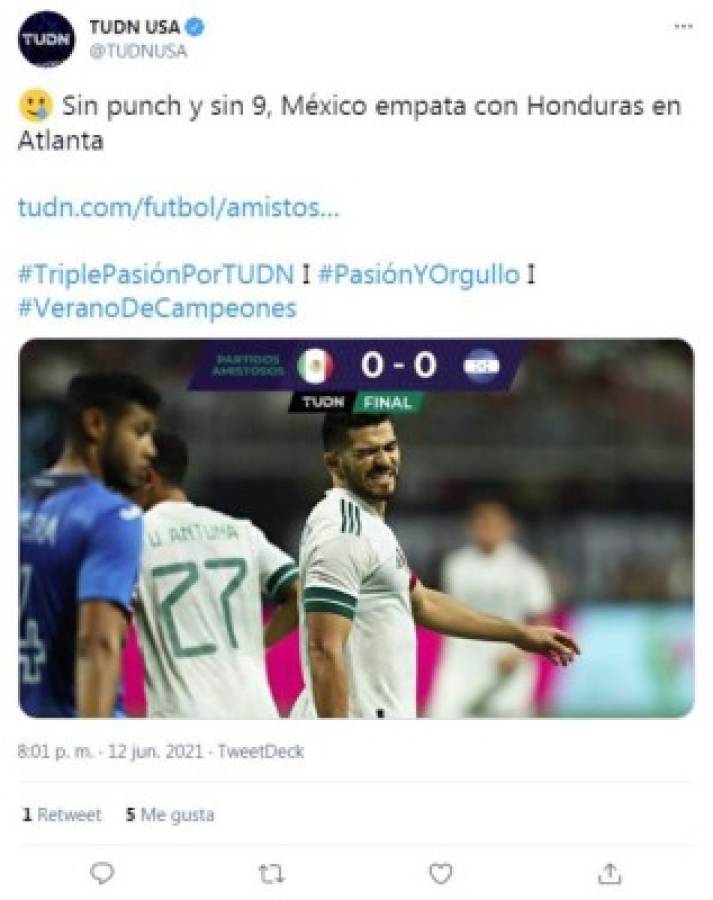 'Uno de los peores partidos': Medios y periodistas mexicanos atizan al Tri tras aburrir ante Honduras